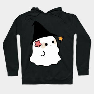 Witchy Ghost with flower pin Hoodie